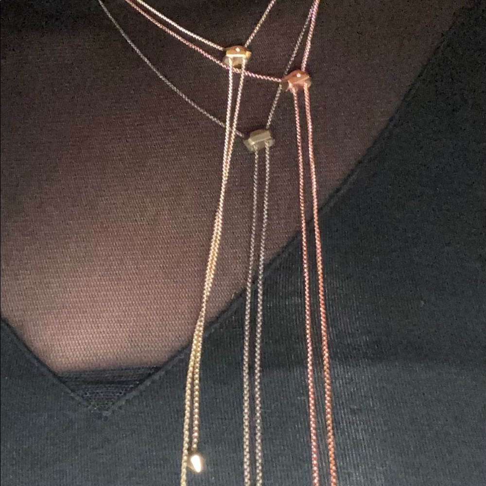 Gold 5k adjustable necklaces